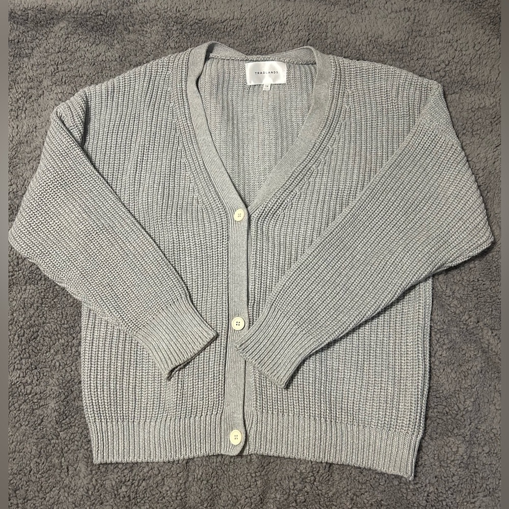 Tradlands Shelter Cardigan 1X Grey